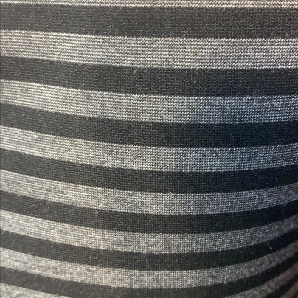 Pixley black/gray striped 3/4 length sleeves dress - Picture 3 of 3
